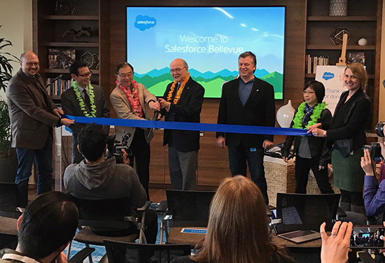 Salesforce ribbon-cutting